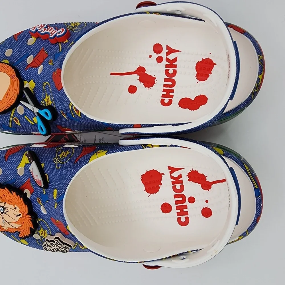 Crocs Chucky Classic Clog Men Size 10 Slip On Childs Play Movie Shoes NEW in Box